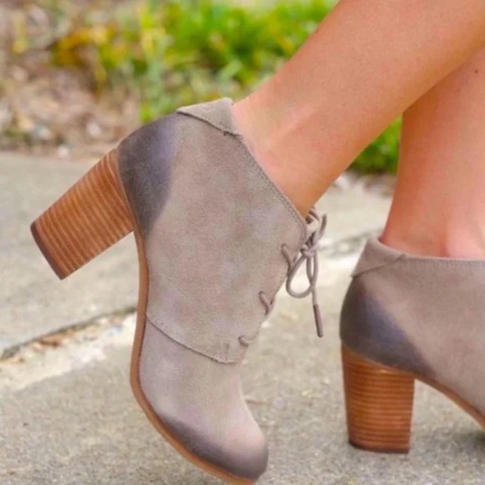 Tom’s suede booties